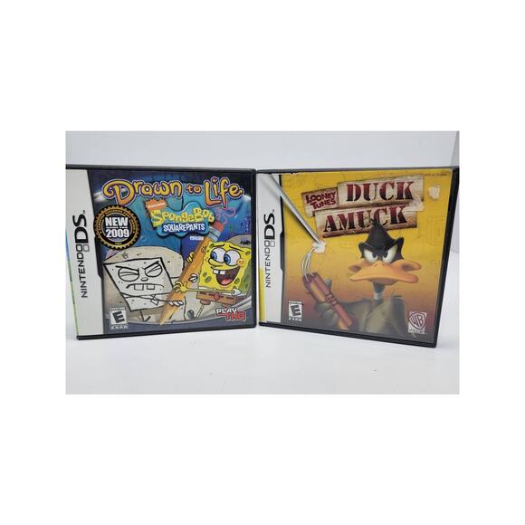 Drawn to Life SpongeBob SquarePants, Looney Tunes: Duck Amuck DS Lite DSi DSiXL - Picture 1 of 6
